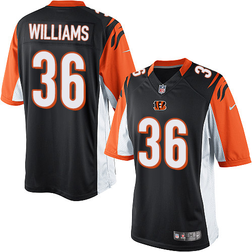 Men's Limited Shawn Williams Nike Jersey Black Home - #36 NFL Cincinnati Bengals